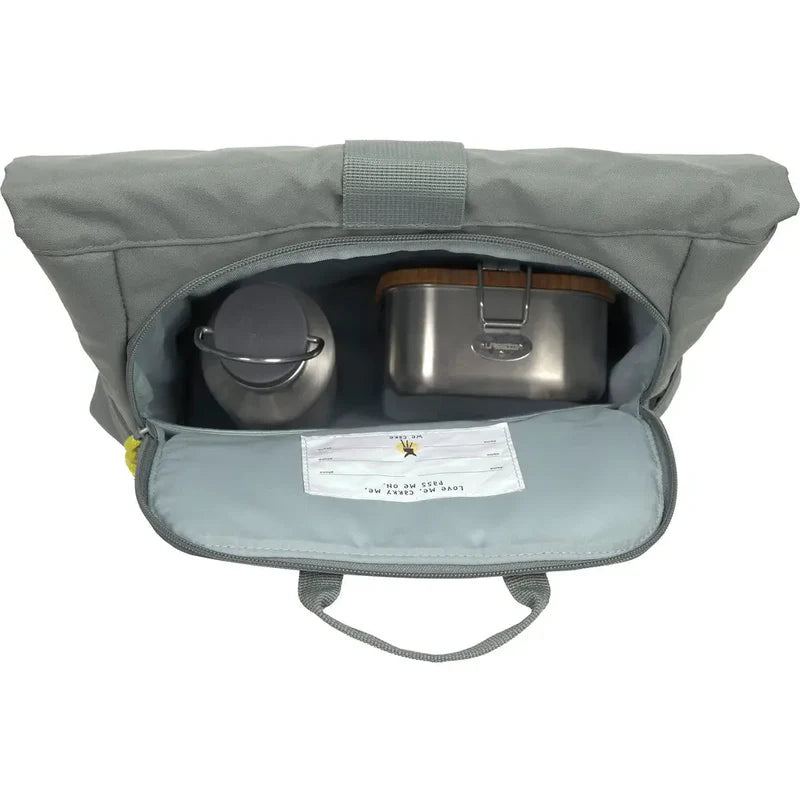 LÄSSIG Kinderrucksack Rolltop - Medium, green, Dino