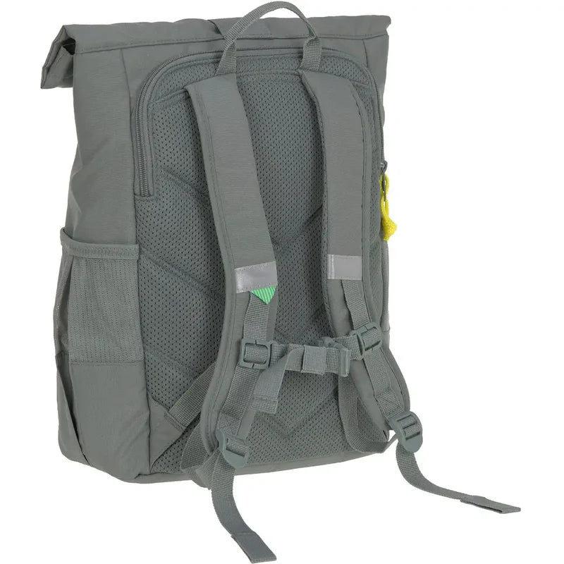 LÄSSIG Kinderrucksack Rolltop - Medium, green, Dino