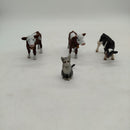 Schleich Bundle Bauernhof & Wildtiere Set von 8 Tierfiguren