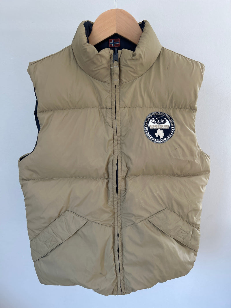 napapijri reversible down vest - size 146/152