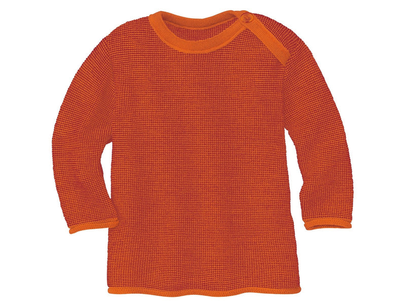 Jetzt Second Hand Disana Pullover melange-orange-bordeaux°* 74