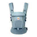 Ergobaby Adapt Babytrage für Neugeborene ab Geburt, 3-Positionen SoftFlex Mesh Ergonomische Babybauchtrage Rückentrage Baby-Tragetasche, Slate Blue