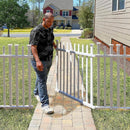 Zippity Outdoor Products ZP19071 Burbank Vinyl Fence Gate, 104 cm H x 151 cm W White
