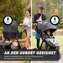 Baby Jogger City Elite 2 Kombikinderwagen für jedes Gelände | Zusammenklappbarer und tragbarer Buggy | Opulent Black (schwarz)
