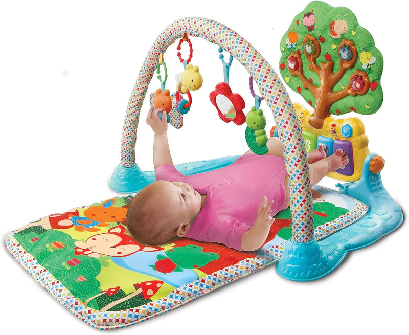 Vtech Baby Musik-Spieldecke – Babydecke mit Spielbogen – Mit 4 abnehmbaren Spielelementen, bunten Klaviertasten und Melodien