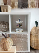 Small Foot Spieluhr Nostalgie-Karussell, Spieluhr aus Holz, Pferdekarussell mit Melodie, Einschlafhilfe, 10156