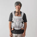 Ergobaby Babytrage für Neugeborene bis zum Kleinkind, 4-Positionen Omni 360 Cool Air Mesh Pearl Grey, Ergonomische Baby-Tragetasche Bauchtrage Rückentrage
