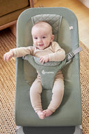 Ergobaby Evolve Bouncer Mesh, 3-in-1 ergonomische Hängematte für Neugeborene ab Geburt, atmungsaktive Babyschaukel