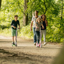 HUDORA BigWheel 125 Scooter - Sicherer & hochwertiger Aluminium-Roller für Kinder - Höhenverstellbarer & zusammenklappbarer Cityroller für bis zu 100kg - Stabiler Tretroller mit Tragegurt