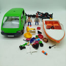 Spielset Auto Boot & Anhänger mit Zubehör