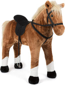 small foot 11177 Standing Horse with Sound, made of wood, safe seat with stirrups and reins, for ages 3+ years