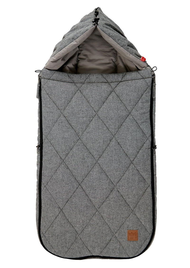 Kaiser 6574770 Sommer Fußsack "Nikko Melange", anthracite Melange