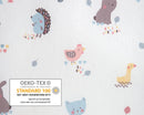 Julius Zöllner Jersey Stillkissen ca. 190 cm | Füllung 42 Liter EPS-Mikroperlen | Made in Germany | Bezug aus 100% Baumwoll-Jersey | OEKO-TEX® STANDARD 100 | Crazy Animals