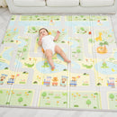 Babymatte Kindermatte Baby Spielmatte 150x180x1cm - Green Road