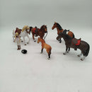 Schleich Bundle Pferde & Reiterin Set von 6 Pferdefiguren