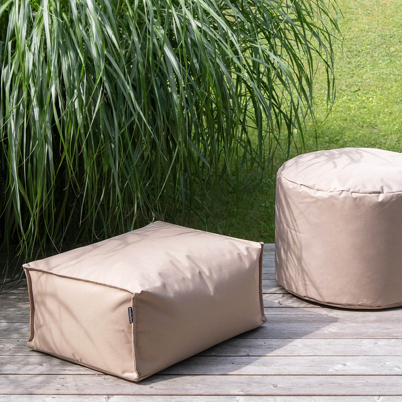 mokebo Outdoor Pouf Der Ruhepouf Hocker Sitzhocker Gartenhocker Bodenkissen blau