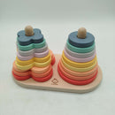 Oh My Baby Stapelturm Ringe & Blumen Holzspielzeug