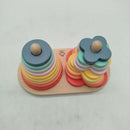 Oh My Baby Stapelturm Ringe & Blumen Holzspielzeug