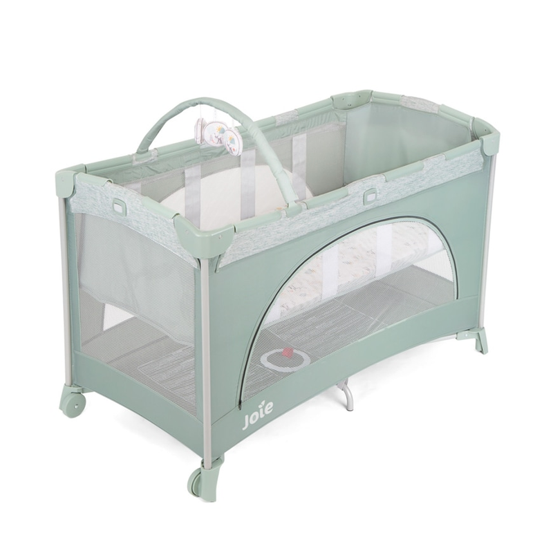 Joie Allura 120 DLX Deer Woodland Reisebett Babybett Kinderbett Bett Grün Reise