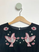 Dress velvet with embroidery - 134 -