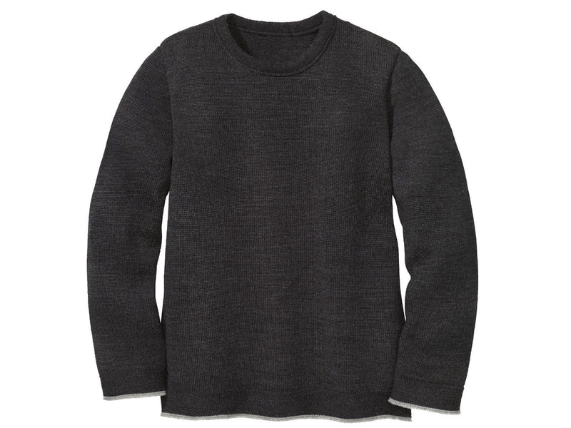 Disana Kinder 100% Wolle Strickpullover anthrazit* 104 | 4yrs, 98 | 3yrs