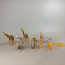 Bundle Safari Set von 10 Tierfiguren aus Kunststoff