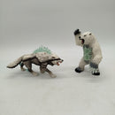 Schleich Bundle Eldrador 2x Eiswolf & Eisbär Figuren