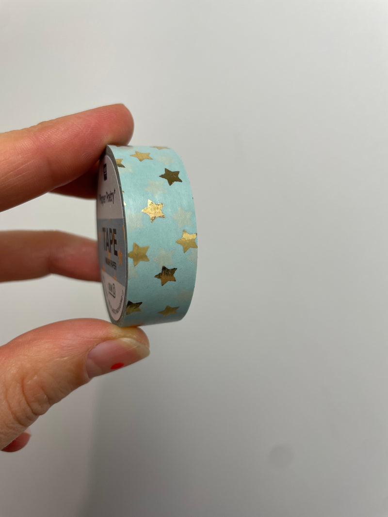 Paper Poetry • Tape Sterne gold • 15mm 10m Hot Foil