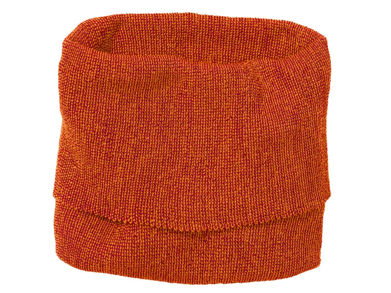 Disana Kinder 100% Bio-Merinowolle Schlauch-Schal melange-orange-bordeaux°* 104 | 4yrs, 110 | 5yrs, 116 | 6yrs, 98 | 3yrs