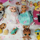 Zapf Creation Bundle Baby born Surprise Set von 14 Puppen & Tiere