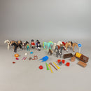 Bundle Playmobil Set von 15 Figuren & Pferde Reitset mit Zubehör