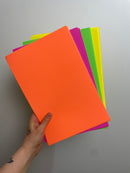 Moosgummimix • Neon • 2mm 20x30cm 8 Stück