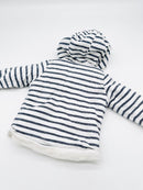 Gefütterte, gestreifte Jacke - H&M (Gr. 68)