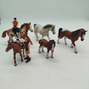 Schleich Bundle Set von 7 Pferde & Reiterinnen