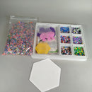 Bügelperlen Set – farbenfrohes Bastelset mit Steckplatten