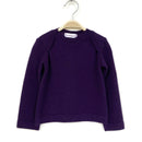 kronjuwel Langarmshirt Wolle/Kaschmir 86/92 violett Upcycling