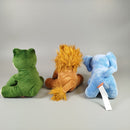 Stofftier Set - Frosch, Elefant & Löwe, Plüschtiere 3er Set