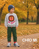 CHIO MI Lion Sweatshirt grey melange
