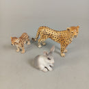 Schleich Bundle Tierfiguren Set von 6 Pferde, Geparden & Hase