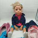 Stehpuppe Modepuppe mit Wechselkleidung