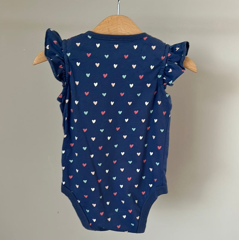 Gap short-sleeved bodysuit - size 86