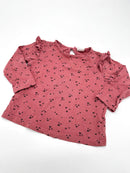 Langarmshirt mit Herzprint - Gr.68 (H&M)