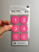 Paper Poetry • Adventskalender Sticker Zahlen 1-24