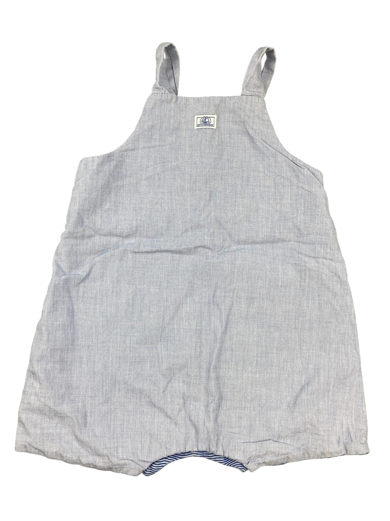 Latzhosen Hosen & Jeans Kleidung Kurze Latzhose Petit Bateau Rear Image Second Hand