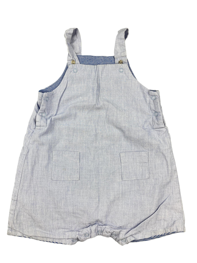 Latzhosen Hosen & Jeans Kleidung Kurze Latzhose Petit Bateau Front Image Second Hand