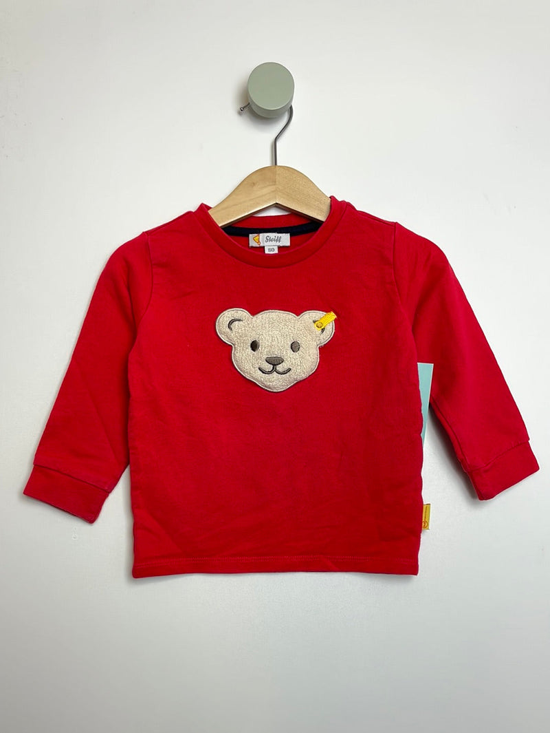 Longsleeve Quietschie Bear - 80 - Steiff