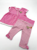 Baby Set in rosa - Gr. 68 (Steiff)