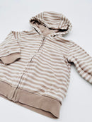 Gestreifte Kapuzenjacke - H&M (Gr. 68)