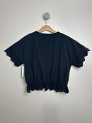 BLUSE MIT SPITZE • 152 • ZARA