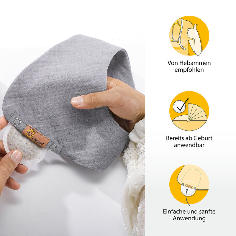 Löwenkind Body mit Pad-Tasche Doppelpack